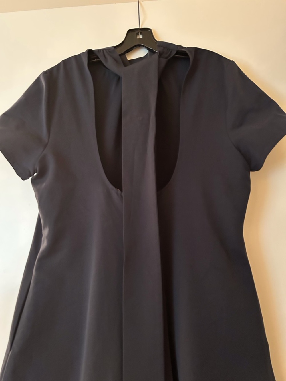 STAUD Navy Short-Sleeve Mock Neck Tunic - Picture 3 of 7